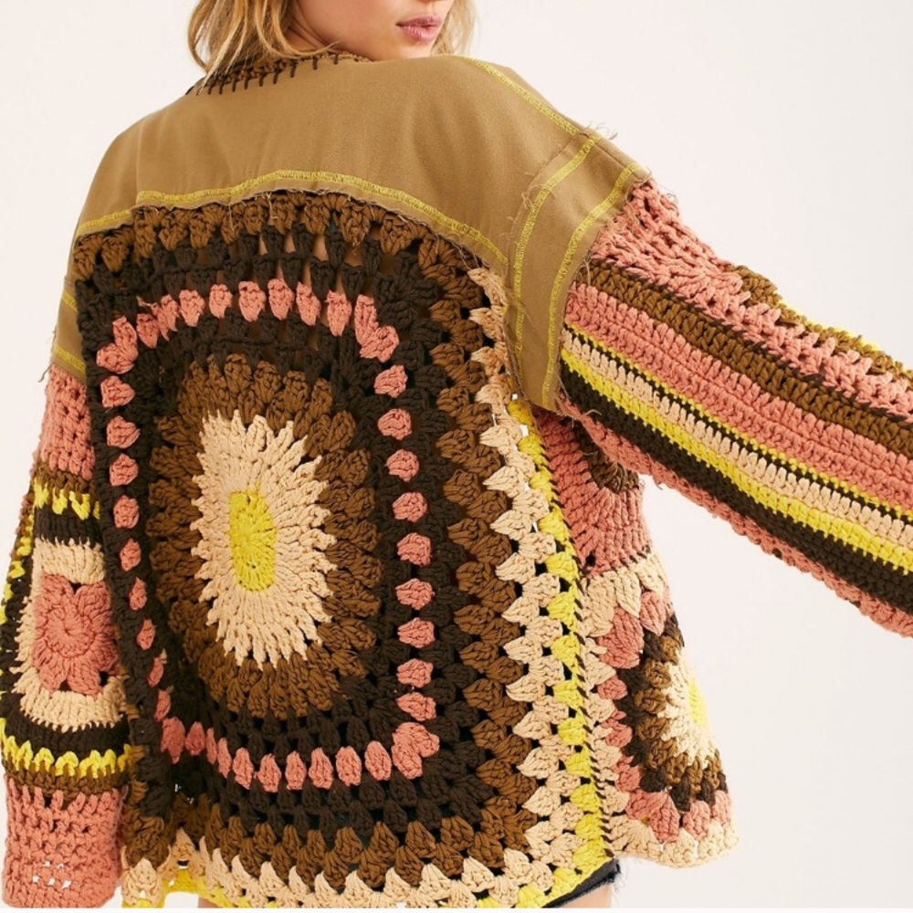 🌟1 LEFT🌟Free People Bohemian Sweater Jacket - Picture 4 of 8
